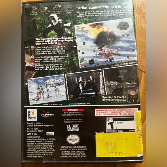 Star Wars rebel strike rogue squadron III GameCube Nintendo - Picture 2 of 3